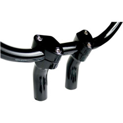PartzBiz HD DS06020565 - Baron BA-7410B ไรเซอร์แฮนด์ Kickback สีดำ 1 ” Harley Metric Honda VTX