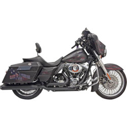 PartzBiz HD DS18020278 - Bassani 11425A สีดำ True Dual Down Under Headers Headpipes Harley FLH 09-16