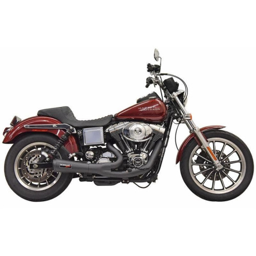 PartzBiz HD: 4422727-Bassani 1D5B Ripper 2n1 Exhaust System Black Harley Dyna FXDL 91-05 PartzBiz HD: 4422727-Bassani 1D5B Ripper 2n1 Exhaust System Black Harley Dyna FXDL 91-05