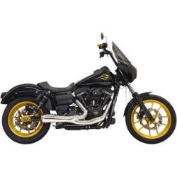 PartzBiz HD DS18002499 - Bassani 1D6C Road Rage Ripper 2:1 ระบบท่อไอเสีย Chrome Harley Dyna 91-17