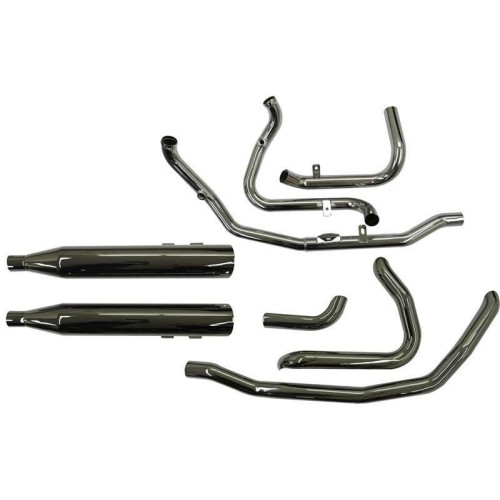 PartzBiz HD: 4422733-Bassani 1F13MT True Dual Mercury 2-2 Exhaust System Harley M8 FLH/T 17-20 PartzBiz HD: 4422733-Bassani 1F13MT True Dual Mercury 2-2 Exhaust System Harley M8 FLH/T 17-20