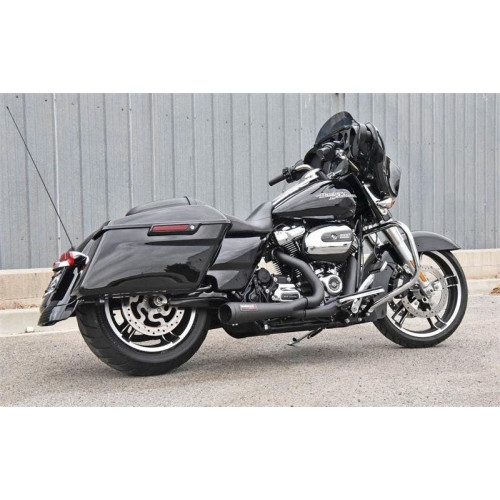 PartzBiz HD: 4422743-Bassani 1F42RB Black Short Bagger Road Rage 2-1 Exhaust 17-Up Harley Touring M8 PartzBiz HD: 4422743-Bassani 1F42RB Black Short Bagger Road Rage 2-1 Exhaust 17-Up Harley Touring M8