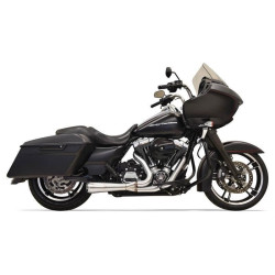 PartzBiz HD DS18002473 - Bassani 1F52SS สแตนเลสสั้น Bagger Road Rage 2-1 ท่อไอเสีย Harley 95-16 FLH