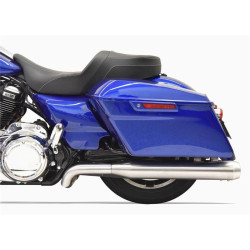 PartzBiz HD DS18002474 - Bassani 1F66SS ท่อไอเสีย Stainless True Dual Full System 17-Up Harley Touring M8