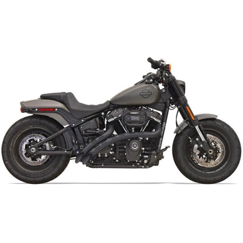PartzBiz HD: 4422707-Bassani 1S22FB Black Slotted Sweeper Radius Exhaust Pipes Harley Softail FXDR | 1S22FB PartzBiz HD: 4422707-Bassani 1S22FB Black Slotted Sweeper Radius Exhaust Pipes Harley Softail FXDR | 1S22FB