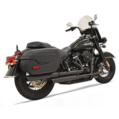 PartzBiz HD: 4422710-Bassani 1S39SB Black Staggered Dual Exhaust Harley Softail 18-19 Heritage Deluxe PartzBiz HD: 4422710-Bassani 1S39SB Black Staggered Dual Exhaust Harley Softail 18-19 Heritage Deluxe
