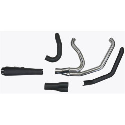 PartzBiz HD DS18002245 - Bassani 1S72RB Chrome Road Rage 2 Into 1 ท่อฟูล Harley 2018 Softail | 1S72RB