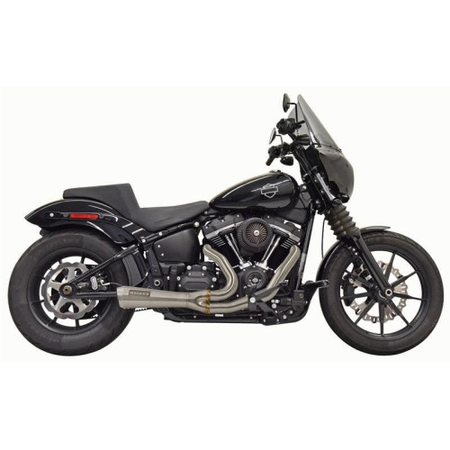 PartzBiz HD: 4422715-Bassani 1S73SS Road Rage 2:1 Exhaust System Steel Short Megaphone Softail 18-Up PartzBiz HD: 4422715-Bassani 1S73SS Road Rage 2:1 Exhaust System Steel Short Megaphone Softail 18-Up