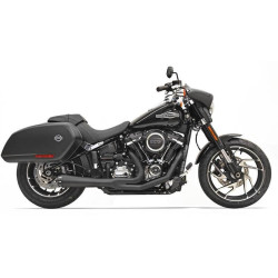 PartzBiz HD DS18002364 - Bassani 1S81RB Black Road Rage 2 Into 1 ท่อ Harley 2018 Sport Glide FLSB | 1S81RB