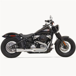 PartzBiz HD DS18002360 - Bassani 1S92R Chrome Road Rage 2 เป็น 1 ท่อไอเสีย Harley Fat Bob Slim 18-19
