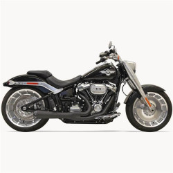 PartzBiz HD DS18002358 - Bassani 1S94RB Black Road Rage 2 Into 1 Exhaust 18-19 Harley Softail Breakout | ท่อไอเสีย 1S94RB