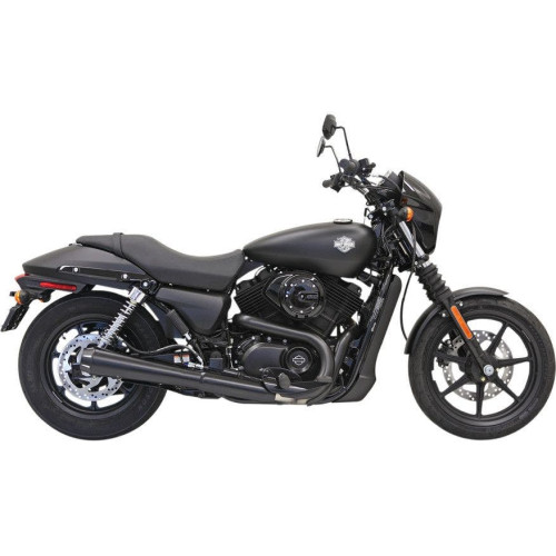 PartzBiz HD: 4422702-Bassani 4" Megaphone Black End Cap Slip On for Harley 14-15 XG Street 500/750 | Bassani PartzBiz HD: 4422702-Bassani 4" Megaphone Black End Cap Slip On for Harley 14-15 XG Street 500/750 | Bassani