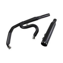 PartzBiz HD DS18002493 - Bassani Black 2-into-1 Full Exhaust System Harley Milwaukee Eight Touring 17-20 PartzBiz HD DS18002493 - Bassani Black 2-into-1 Full Exhaust System Harley Milwaukee Eight Touring 17-20