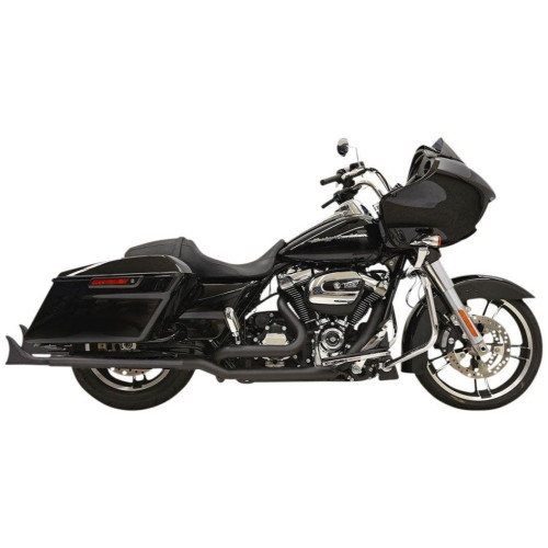 PartzBiz HD: 4422678-Bassani Black 33" Fishtail Slip-On Mufflers w/ Baffle Harley FLH/T Touring 96-13 PartzBiz HD: 4422678-Bassani Black 33" Fishtail Slip-On Mufflers w/ Baffle Harley FLH/T Touring 96-13