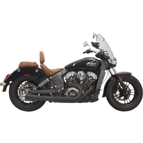 PartzBiz HD: 4422649-Bassani Black Road Rage 2-1 2Into1 Exhaust Short Megaphone Muffler Indian Scout | 8S12JB PartzBiz HD: 4422649-Bassani Black Road Rage 2-1 2Into1 Exhaust Short Megaphone Muffler Indian Scout | 8S12JB