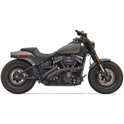 PartzBiz HD DS18002242 - Bassani 1S21FB ท่อไอเสีย Black Sweeper Radius 18-19 Harley Softail FXDR | 1S21FB