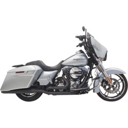 PartzBiz HD DS18001901 - Bassani Black True Dual Down & Under Exhaust w/ 4 " Straight Muffler Harley FL | 1F76RB PartzBiz HD DS18001901 - Bassani Black True Dual Down & Under Exhaust w/ 4 " Straight Muffler Harley FL | 1F76RB