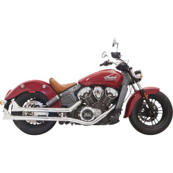 PartzBiz HD DS18112907 - Bassani Chrome 2 1/4" Slip On Fishtails Mufflers Exhaust For Indian Scout 15-16 | 8S17E PartzBiz HD DS18112907 - Bassani Chrome 2 1/4" Slip On Fishtails Mufflers Exhaust For Indian Scout 15-16 | 8S17E