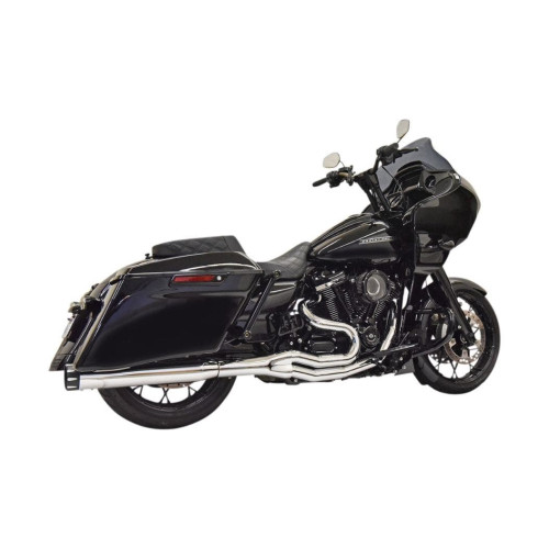 PartzBiz HD: 4422623-Bassani Chrome 2-into-1 Full Exhaust System Harley Milwaukee Eight Touring 17-20 PartzBiz HD: 4422623-Bassani Chrome 2-into-1 Full Exhaust System Harley Milwaukee Eight Touring 17-20