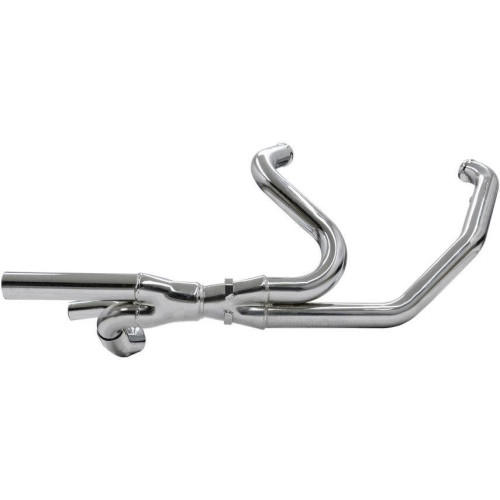 PartzBiz HD: 4422624-Bassani Chrome 2x2 Crossover Inner Collector Dual Head Pipes Headers Harley FLH | 1F14A PartzBiz HD: 4422624-Bassani Chrome 2x2 Crossover Inner Collector Dual Head Pipes Headers Harley FLH | 1F14A