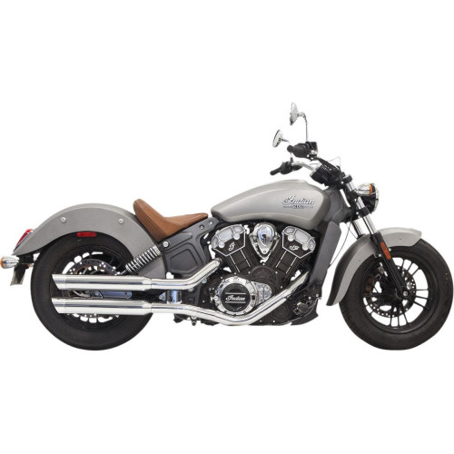 PartzBiz HD: 4422634-Bassani Chrome Classic 3" Slash Cut Slip On Mufflers Exhaust Indian Scout 15-16 | 8S17SC PartzBiz HD: 4422634-Bassani Chrome Classic 3" Slash Cut Slip On Mufflers Exhaust Indian Scout 15-16 | 8S17SC