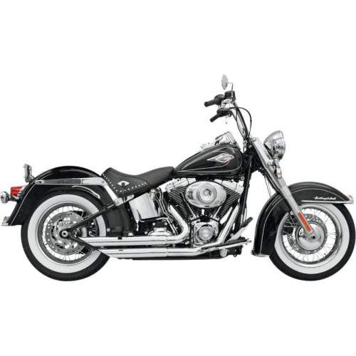 PartzBiz HD: 4422636-Bassani Chrome Firepower FireFlight Exhaust for Harley Softail Models 86-16 | 12113B
