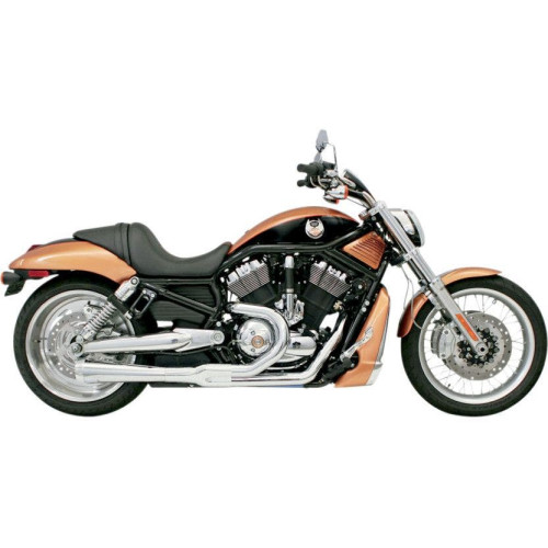 PartzBiz HD: 4422641-Bassani Chrome Road Rage 2 Into 1 Short Muffler Exhaust Harley V-Rod 02-05 | 1V12J PartzBiz HD: 4422641-Bassani Chrome Road Rage 2 Into 1 Short Muffler Exhaust Harley V-Rod 02-05 | 1V12J