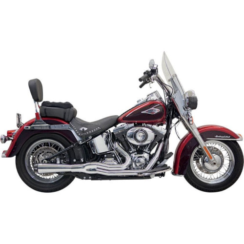 PartzBiz HD: 4422603-Bassani Chrome Road Rage II Mega Power Exhaust System Megaphone 86-16 Softail | 1S12R PartzBiz HD: 4422603-Bassani Chrome Road Rage II Mega Power Exhaust System Megaphone 86-16 Softail | 1S12R