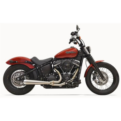 PartzBiz HD DS18002243 - Bassani 1S72SS Chrome Road Rage 2 Into 1 ท่อฟูล Harley 2018 Softail | 1S72SS