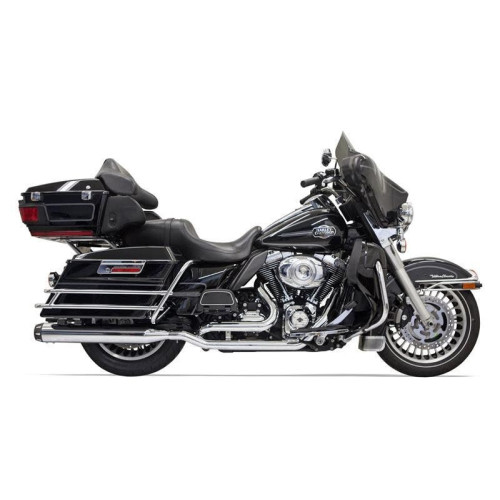 PartzBiz HD: 4422608-Bassani Chrome True Dual Down & Under Exhaust w/ 4 " Straight Muffler Harley FL | 1F76R PartzBiz HD: 4422608-Bassani Chrome True Dual Down & Under Exhaust w/ 4 " Straight Muffler Harley FL | 1F76R