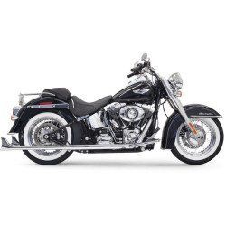 PartzBiz HD DS18001670 - Bassani Chrome True Dual Exhaust W/ 33" Fishtail Tip Mufflers Harley Softail 07-15 - 1S26E-33 PartzBiz HD DS18001670 - Bassani Chrome True Dual Exhaust W/ 33" Fishtail Tip Mufflers Harley Softail 07-15 - 1S26E-33
