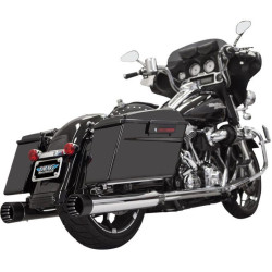 PartzBiz HD DS18010768 - Bassani DNT Deep N Throaty Chrome Black Tip 4" Slip On Mufflers Harley Straight - 1F7DNT5 PartzBiz HD DS18010768 - Bassani DNT Deep N Throaty Chrome Black Tip 4" Slip On Mufflers Harley Straight - 1F7DNT5