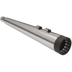 PartzBiz HD DS18010772 - Bassani DNT Deep N Throaty Chrome Black Tips 4" Slip On Mufflers Harley 95up - 1F57DNT5 PartzBiz HD DS18010772 - Bassani DNT Deep N Throaty Chrome Black Tips 4" Slip On Mufflers Harley 95up - 1F57DNT5