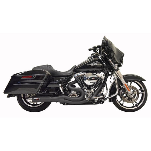 PartzBiz HD: 4422579-Bassani Hot Rod Turnout 2-1 Mid 4" Exhaust System Black Harley Bagger 07-16 PartzBiz HD: 4422579-Bassani Hot Rod Turnout 2-1 Mid 4" Exhaust System Black Harley Bagger 07-16