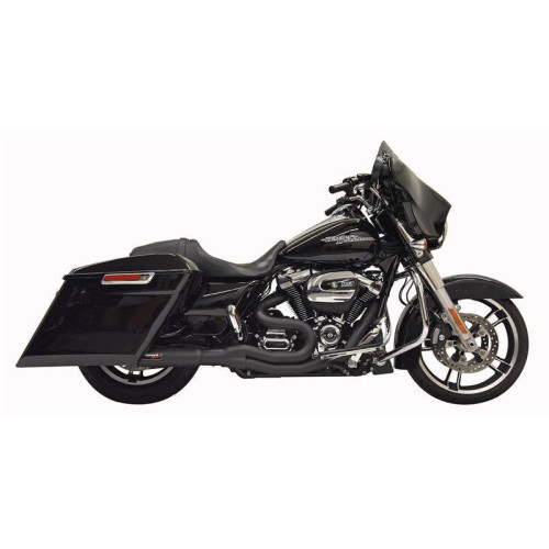 PartzBiz HD: 4422580-Bassani Hot Rod Turnout 2-1 Mid 4" Exhaust System Black Harley Bagger 17-Up PartzBiz HD: 4422580-Bassani Hot Rod Turnout 2-1 Mid 4" Exhaust System Black Harley Bagger 17-Up