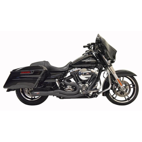 PartzBiz HD: 4422590-Bassani Road Rage III 2-1 Mid 4" Exhaust System Black Harley Bagger 07-16 PartzBiz HD: 4422590-Bassani Road Rage III 2-1 Mid 4" Exhaust System Black Harley Bagger 07-16