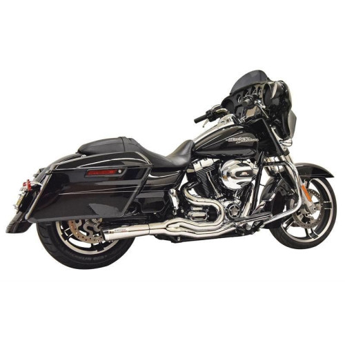 PartzBiz HD: 4422593-Bassani Road Rage III 2-1 Mid 4" Exhaust System Stainless Harley Bagger 07-16