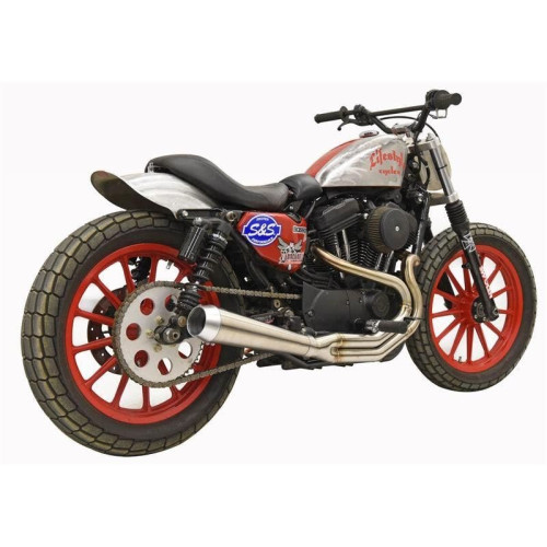 PartzBiz HD: 4422594-Bassani Road Rage III 2 into 1 Megaphone Exhaust System Sportster XL 04-Up mid controls best for 1800-2413 18002413 1200