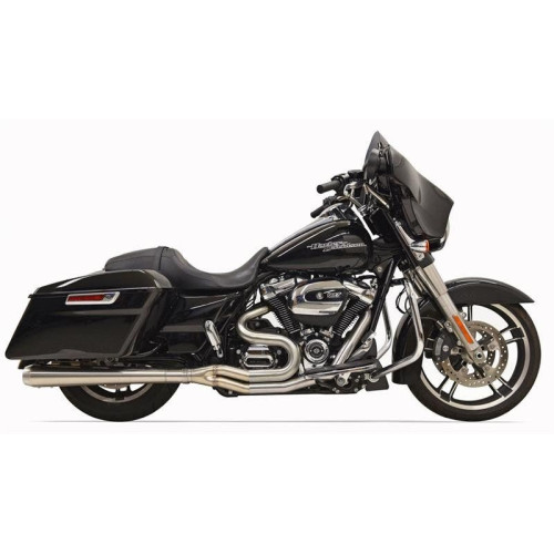 PartzBiz HD: 4422559-Bassani Stainless Road Rage III 2 into 1 Short Straight Muffler Harley 17-19 FLH 1F28SS PartzBiz HD: 4422559-Bassani Stainless Road Rage III 2 into 1 Short Straight Muffler Harley 17-19 FLH 1F28SS