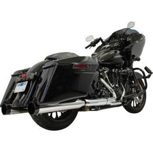 PartzBiz HD: 4422574-Bassani Xhaust 4.5" Straight Can Exhaust Mufflers Chrome 17-23 Harley Touring | 1F745 PartzBiz HD: 4422574-Bassani Xhaust 4.5" Straight Can Exhaust Mufflers Chrome 17-23 Harley Touring | 1F745