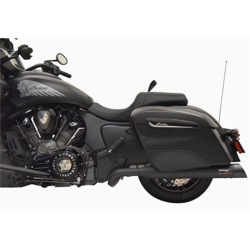 PartzBiz HD: 4422575-Bassani Xhaust 8H16SB Black 4" True Duals Slip-On Mufflers Indian Challenger '20 PartzBiz HD: 4422575-Bassani Xhaust 8H16SB Black 4" True Duals Slip-On Mufflers Indian Challenger '20