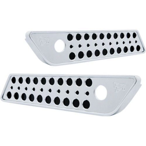 PartzBiz HD: 4422541-Battitinis Chrome Signature Series Saddlebag Hinge Latch Covers for Harley 14-16 | 03-528
