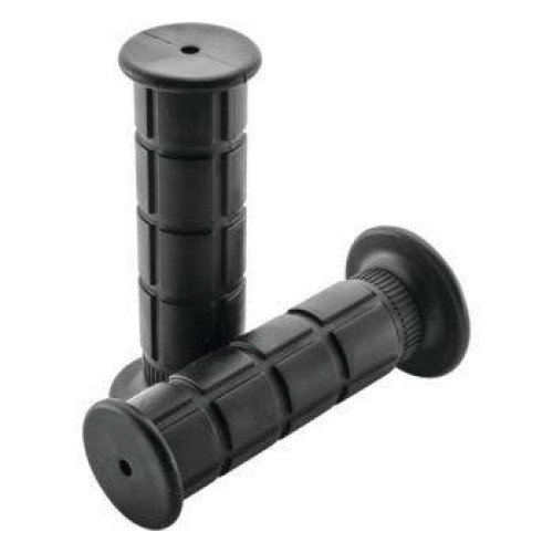 PartzBiz HD: 4422439-BikeMaster Motorcycle 7/8" Grip Black Classic Big Block 124mm WLG-227-Black