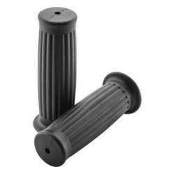 PartzBiz HD TR102294 - BikeMaster Motorcycle 7/8 ” ปลอกแฮนด์ Black Classic Lines 118mm WLG-225-Black