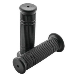 PartzBiz HD TR102290 - BikeMaster Motorcycle 7/8 ” ปลอกแฮนด์ Splined Black 124mm WLG-232-Black