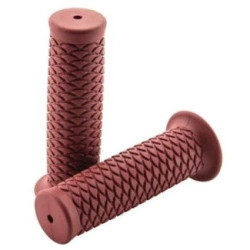 PartzBiz HD TR102292 - BikeMaster Motorcycle 7/8 ” ปลอกแฮนด์ Red Scales 124mm WLG-230-Red
