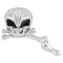 PartzBiz HD TR488740 - Biker's Choice 18-419 กระจก Chrome Skull พร้อมตาสีดำคู่ 65-18 Harley 488740 PartzBiz HD TR488740 - Biker's Choice 18-419 กระจก Chrome Skull พร้อมตาสีดำคู่ 65-18 Harley 488740