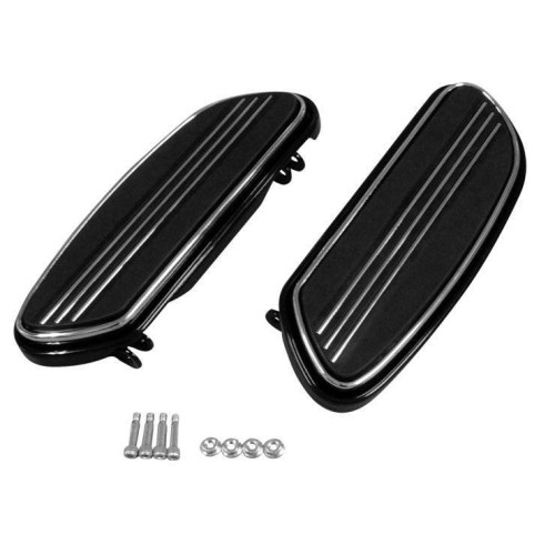 PartzBiz HD: 4422429-Biker's Choice 57213 Black ISO Floorboards Harley Touring 93-19 OE 50631-04 Custom chopper bike Blackout Replacement Upgrade custom bagger dresser road glide FLOOR BOARD CONTROL PEG