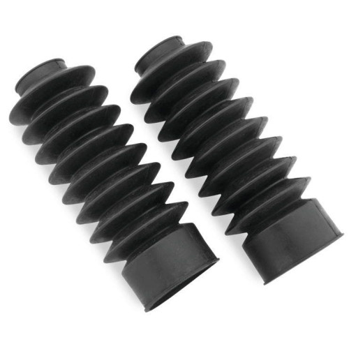 PartzBiz HD: 4422392-Biker's Choice 666768 Old School Black 49mm Extended Length 8.75" Fork Boots Harley