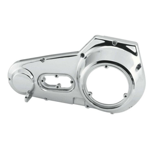 PartzBiz HD: 4422405-Biker's Choice Chrome Outer Primary Cover Harley FLH Touring 99-06 OE 60665-99 replacement part old school chopper bagger electra glide road street king cvo